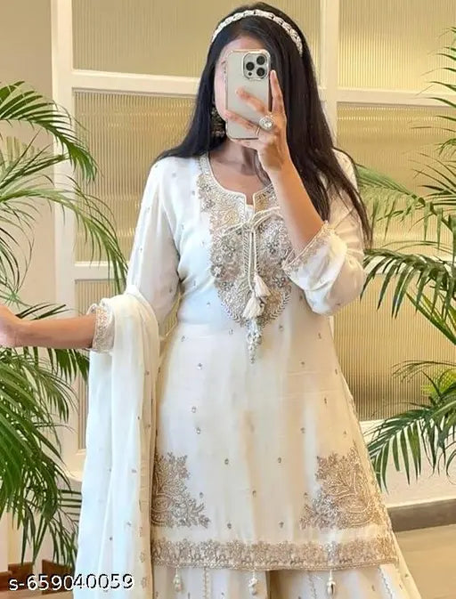 Pink Floral Printed Sharara Set