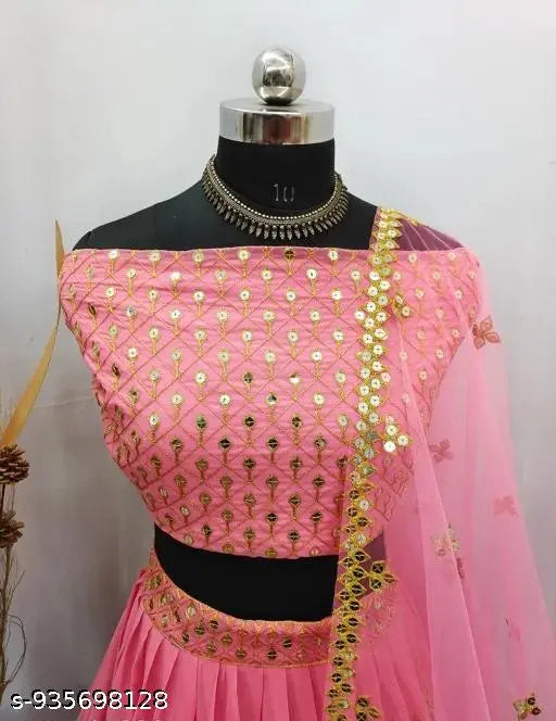 Forest Green Banarasi Silk Lehenga
