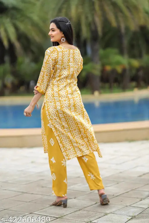 Olive Green Cape Kurta Set