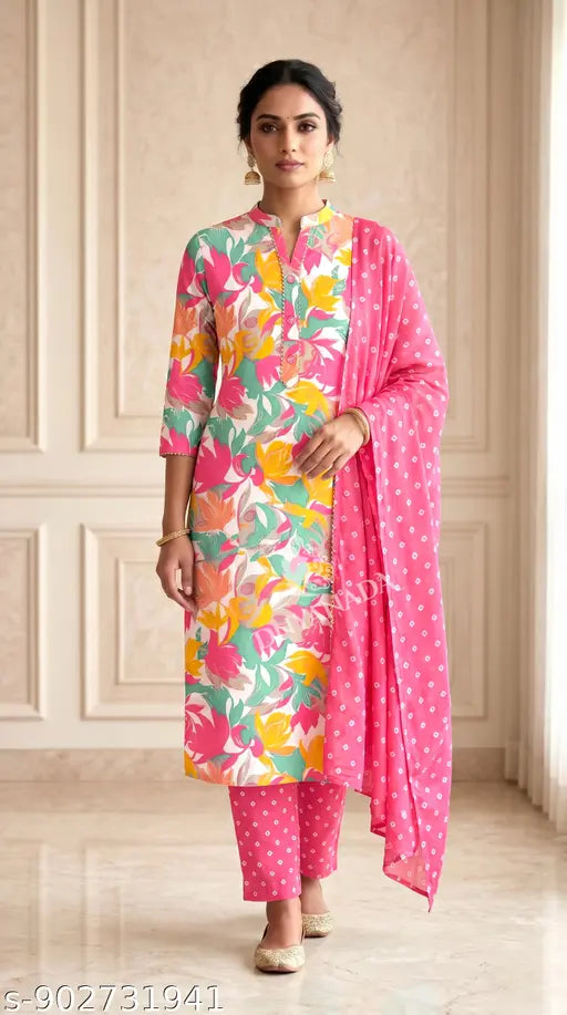 Mint Green Cotton Salwar Kameez