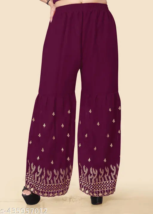 Indigo Ikat Printed Kurta Sharara Set