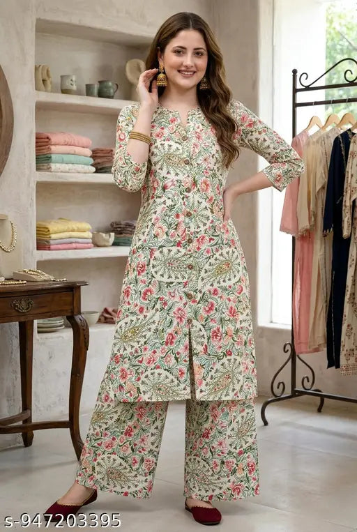 Mustard Yellow Chanderi Suit Set