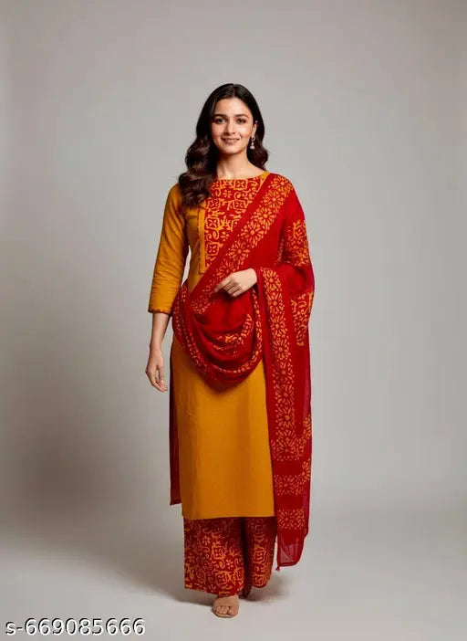 Wine Red Embroidered Straight Salwar Set