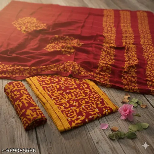 Wine Red Embroidered Straight Salwar Set