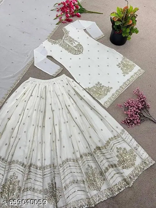 Pink Floral Printed Sharara Set